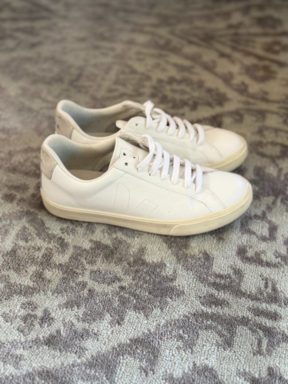 VEJA Esplar Leather White Sneakers - Picture 3 of 13